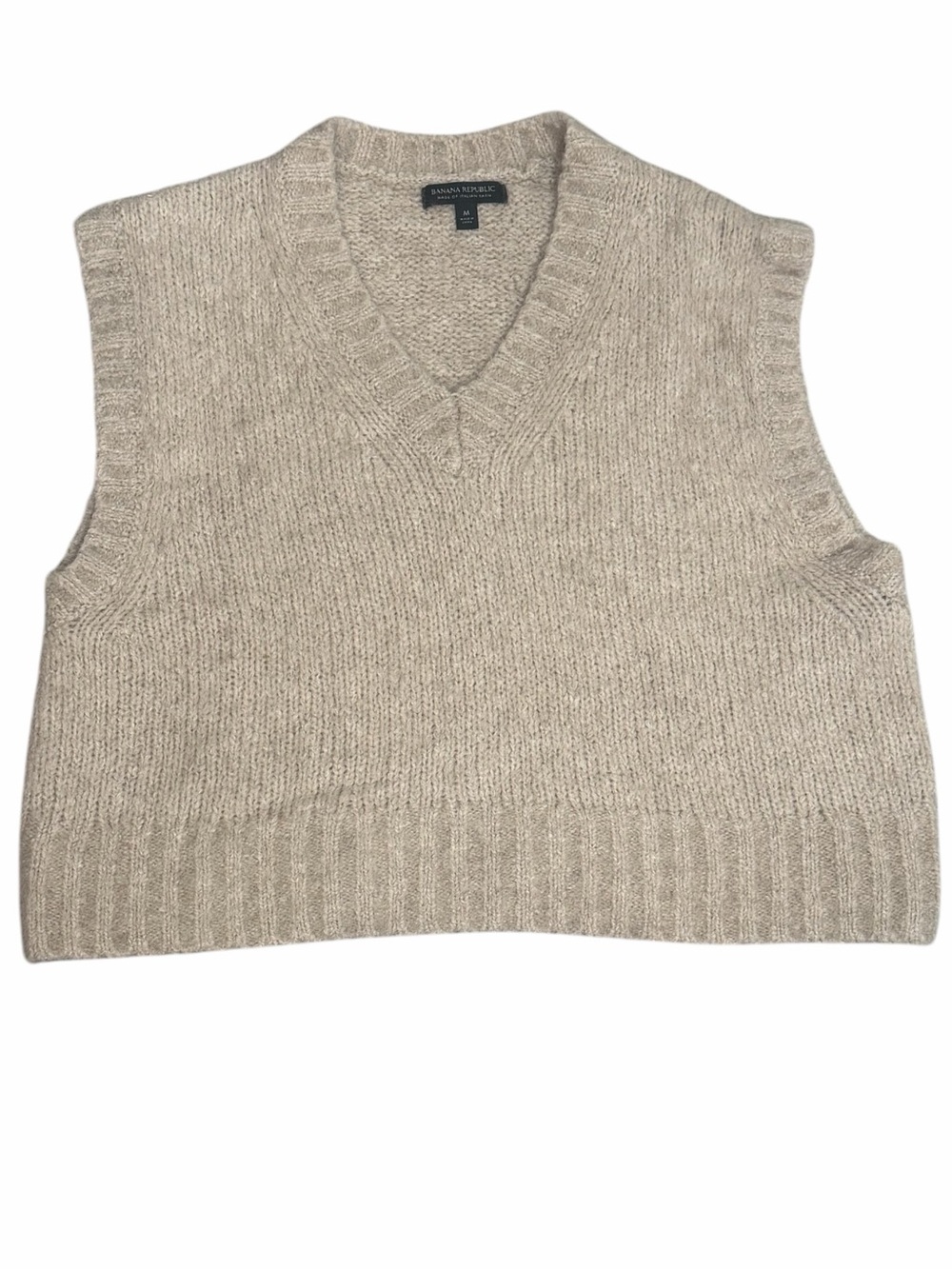 Banana Republic Italian Yarn Alpaca Blend Oversized Sweater Vest M
